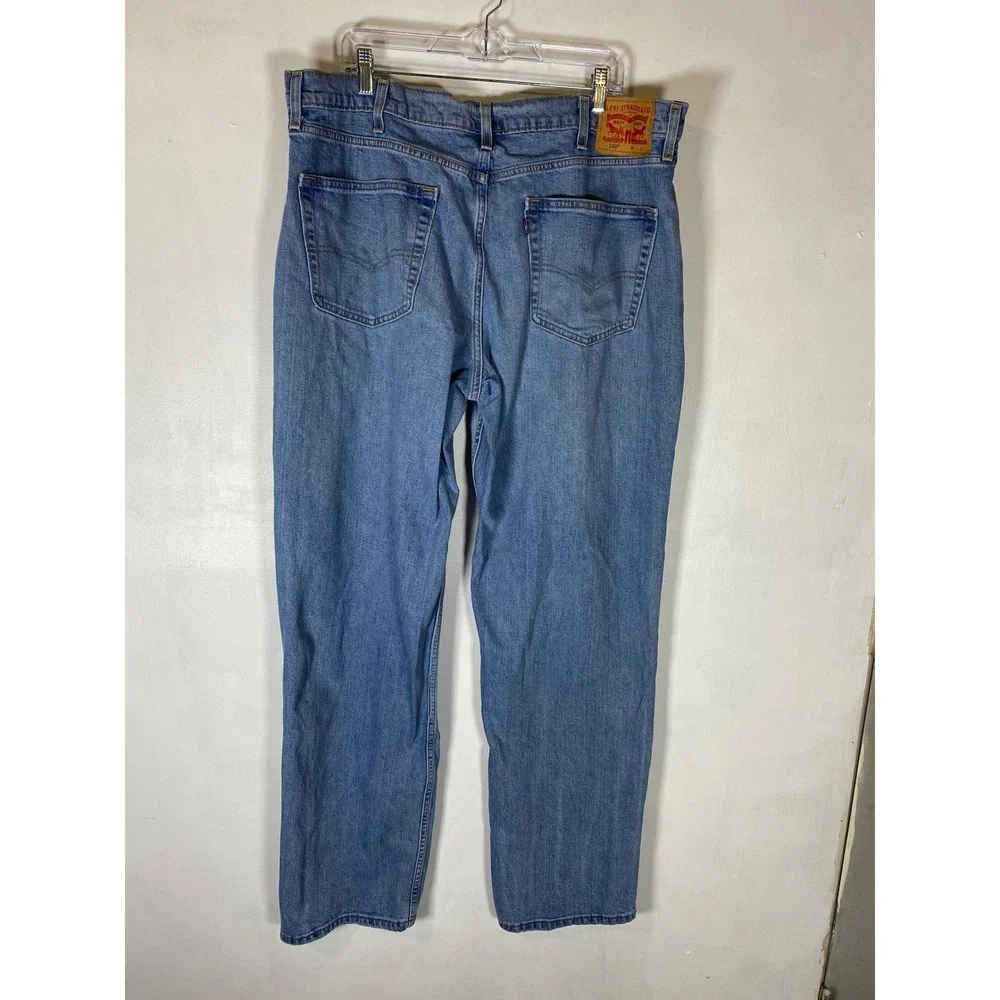 Levi's‎ 550 Relaxed Fit Jeans 38x36 Light Wash Baggy Straight Leg Y2K